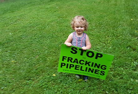 stop fracking pipelines little girl